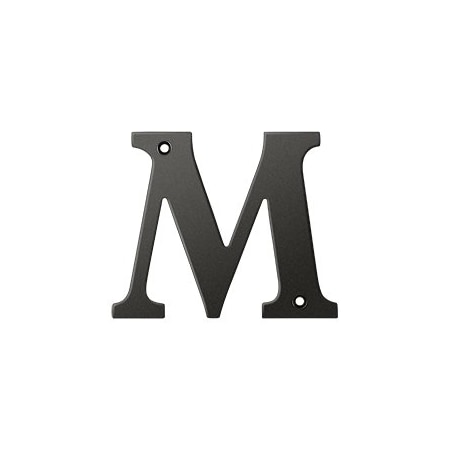 Deltana 4 Residential Letter M, 10PK RL4M-10B-XCP10